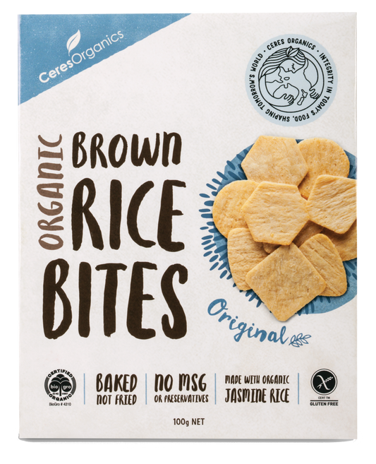 Organic Rice Bites, Original - 100 g