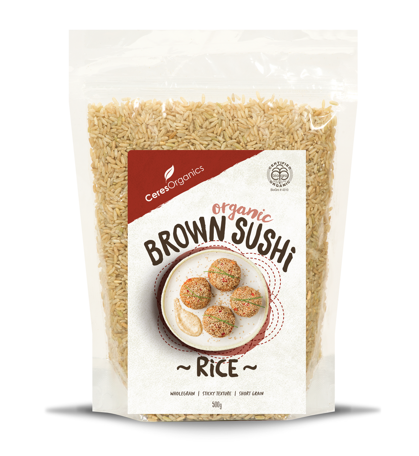 Organic Brown Sushi Rice - 500g