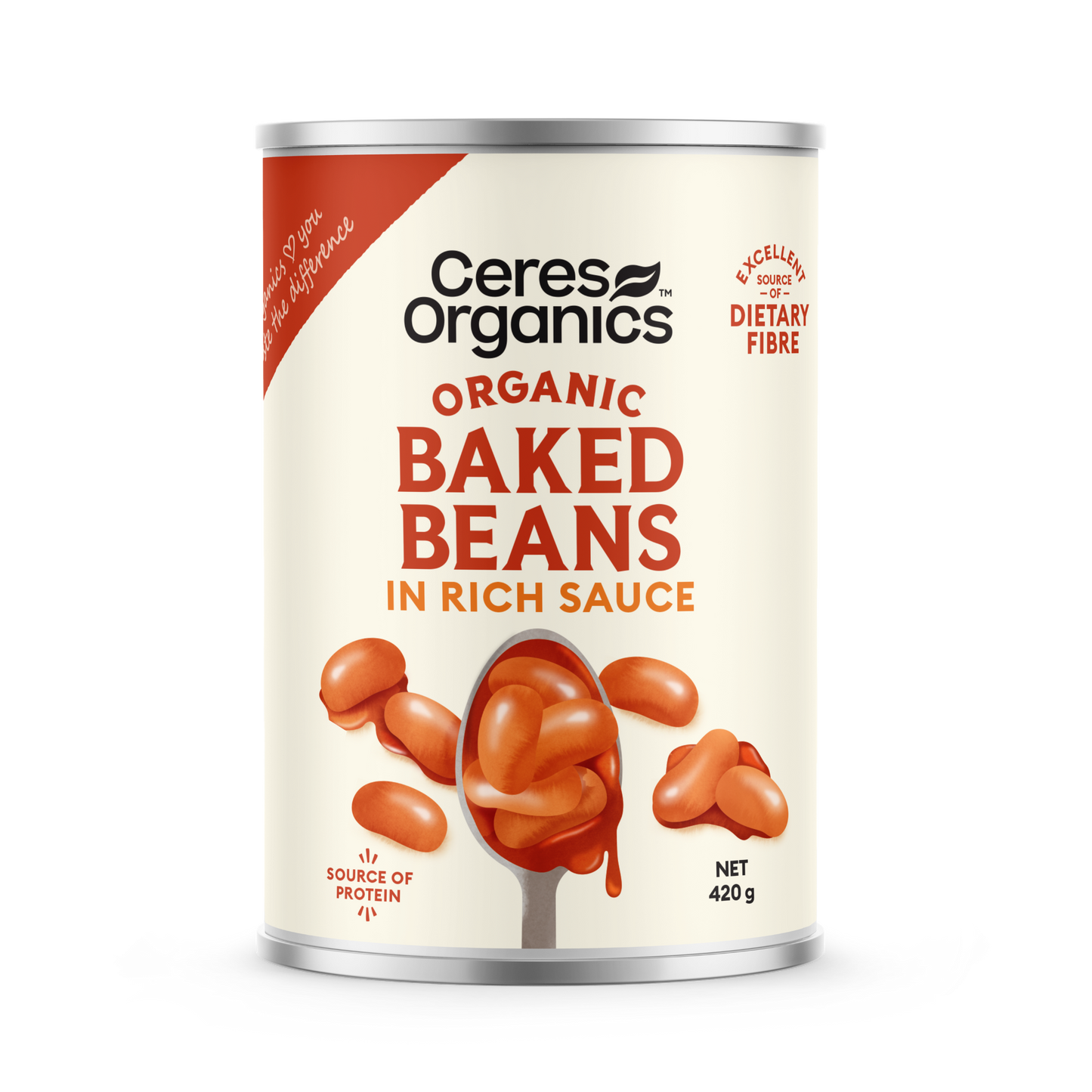 Organic Baked Beans, Rich Flavour - 420g