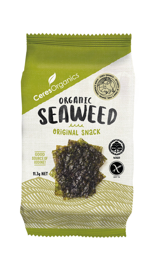Organic Roasted Seaweed, Nori Snack - 11.3g