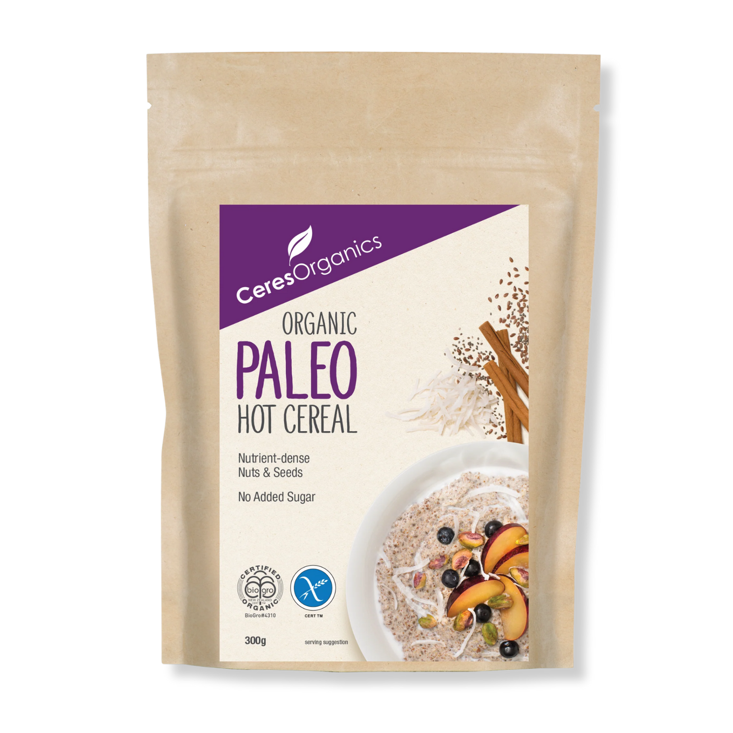 Organic Hot Cereal, Paleo Grain Free - 300g