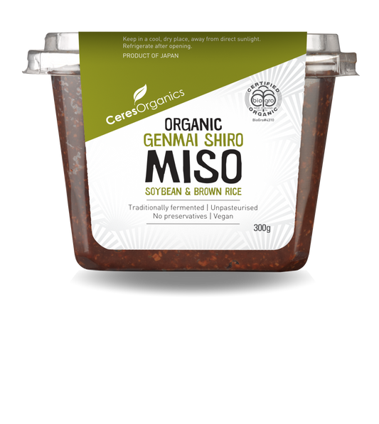 Organic Brown Rice Unpasterised White Miso (Genmai Shiro) - 300g