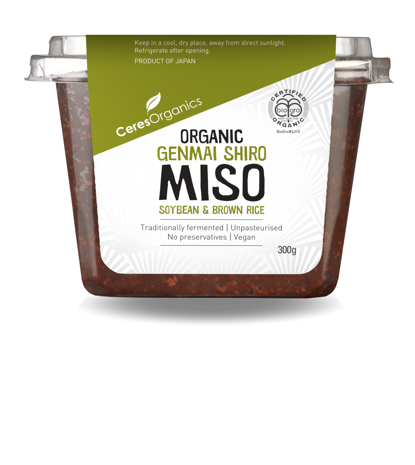 Organic Japanese Brown Rice Miso Paste - Unpasteurised