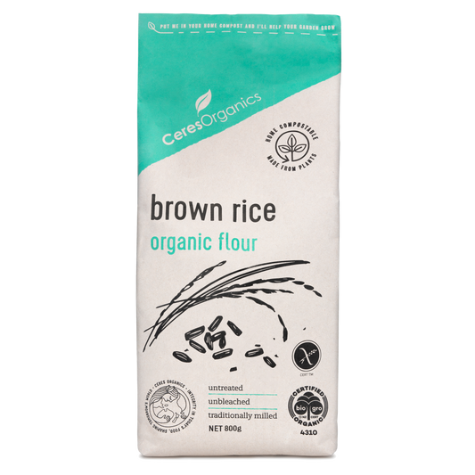 Organic Brown Rice Flour - 800 g