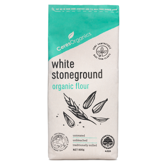 Ceres Organics White Stoneground Flour - 800g