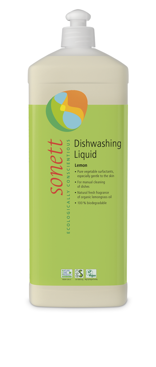 Sonett Dishwashing Liquid, Lemon - 1lt