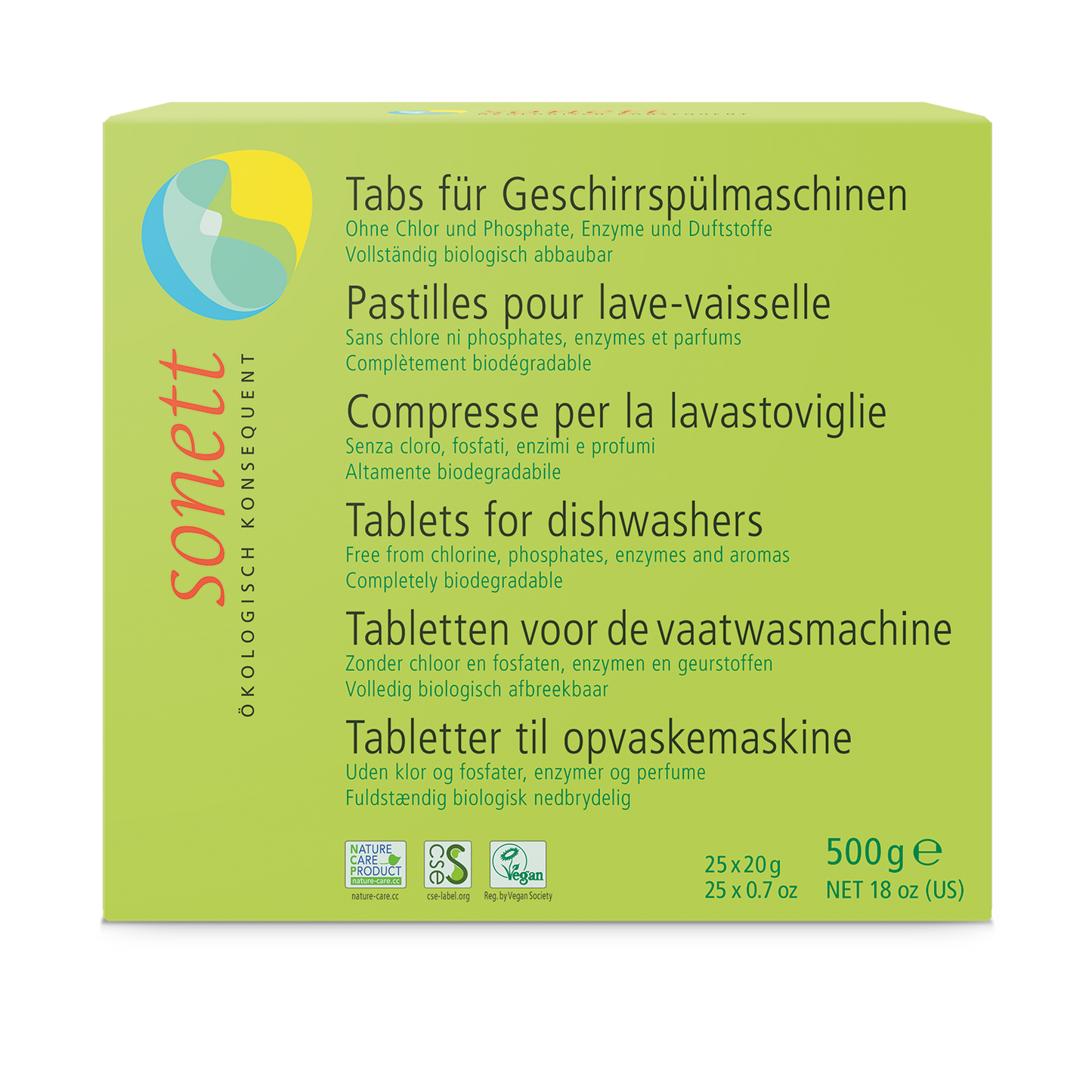 Sonett Dishwasher Tablets - 20g x 25