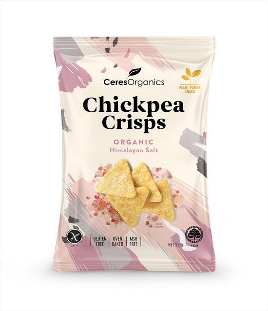 Organic Chickpea Crisps, Himalayan Salt 100g Ceres Organics