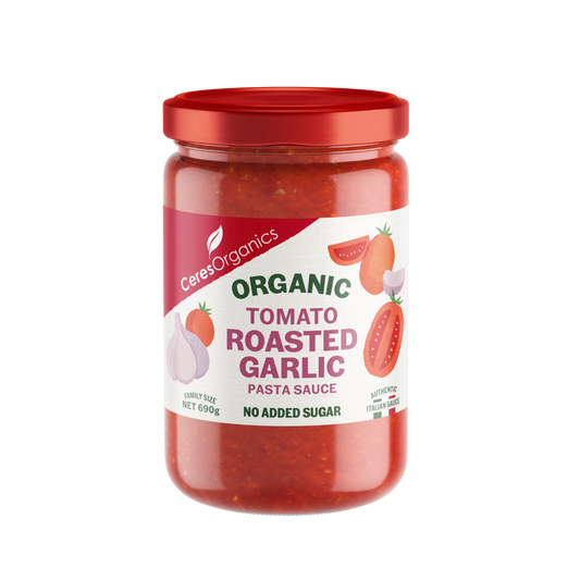 Organic Tomato Roasted Garlic Pasta Sauce - 690g