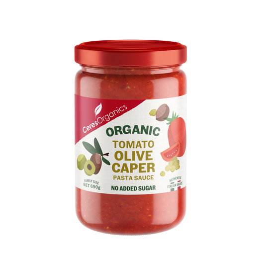 Organic Tomato, Olive, Caper Pasta Sauce - 690g