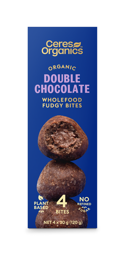 Organic Wholefood Fudgy Bites, Double Chocolate - 120g