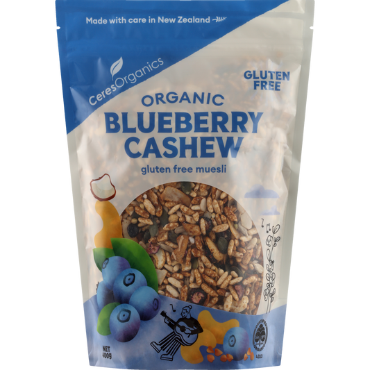 Organic Blueberry Cashew Gluten Free Muesli - 400g