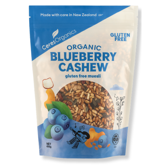 Organic Blueberry Cashew Gluten Free Muesli - 400g