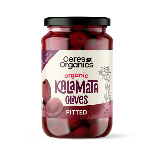 Organic Kalamata Olives, Pitted - 340g