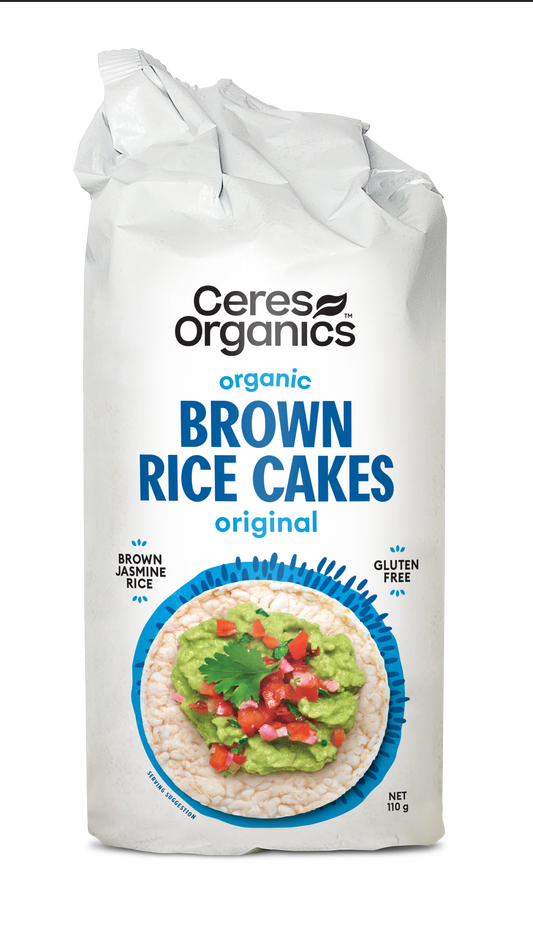 Organic Brown Rice Cakes, Original - 110g