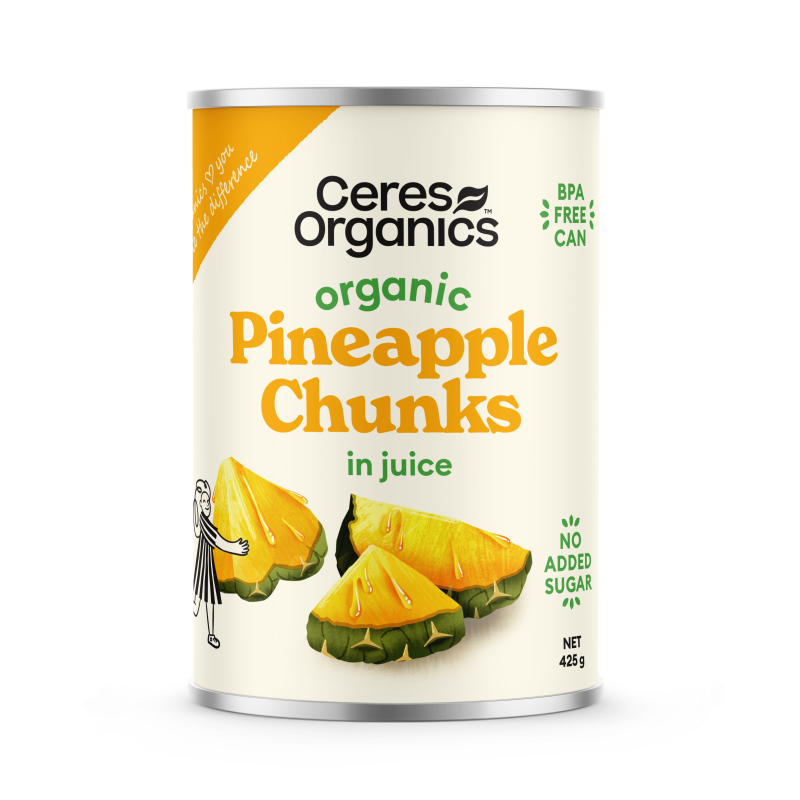 Organic Pineapple Chunks in juice - 425g