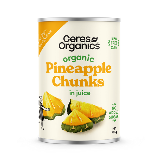 Organic Pineapple Chunks in juice - 425g