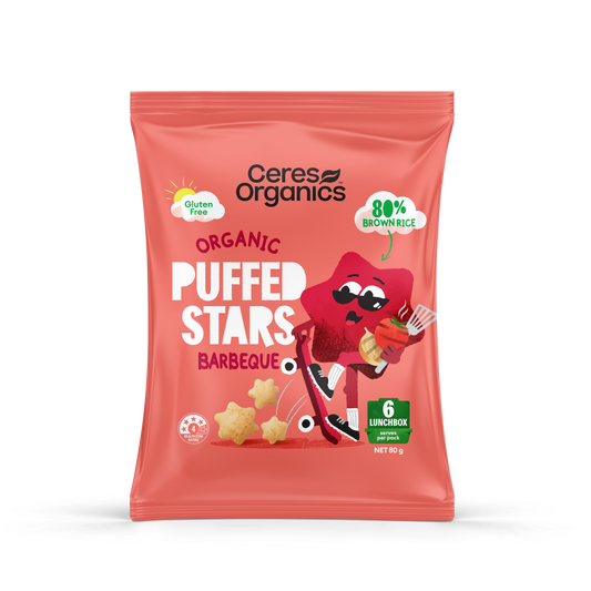 Organic Puffed Stars Barbeque - 80g