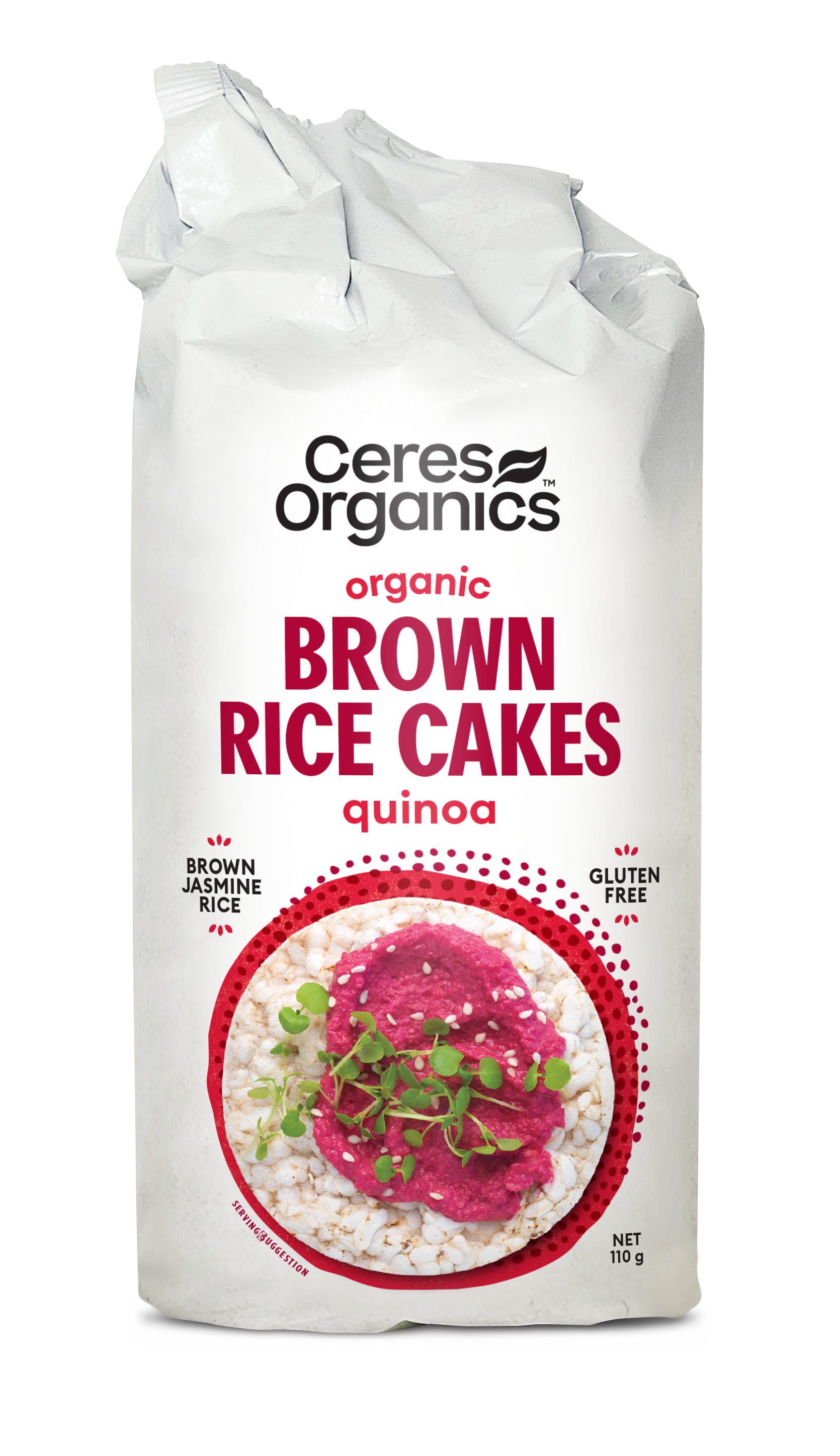 Organic Brown Rice Cakes, with Quinoa - 110g – Ceres Organics