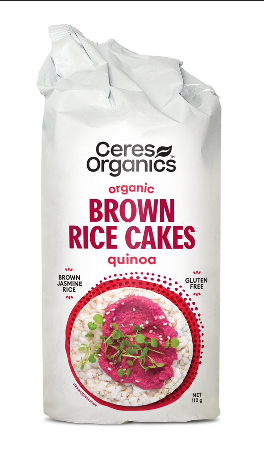 Organic Brown Rice Cakes, with Quinoa - 110g