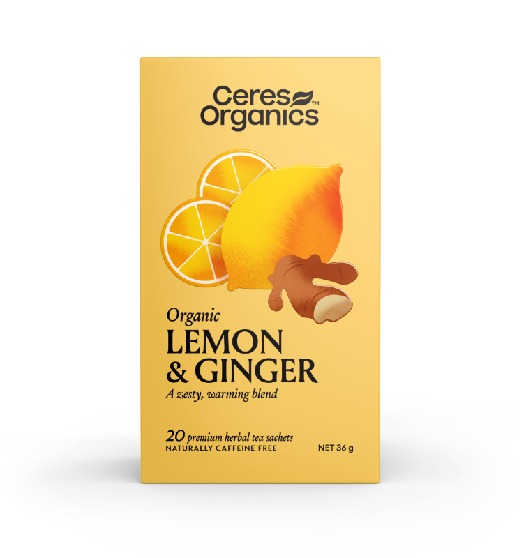 Organic Lemon & Ginger Herbal Tea - 20bag