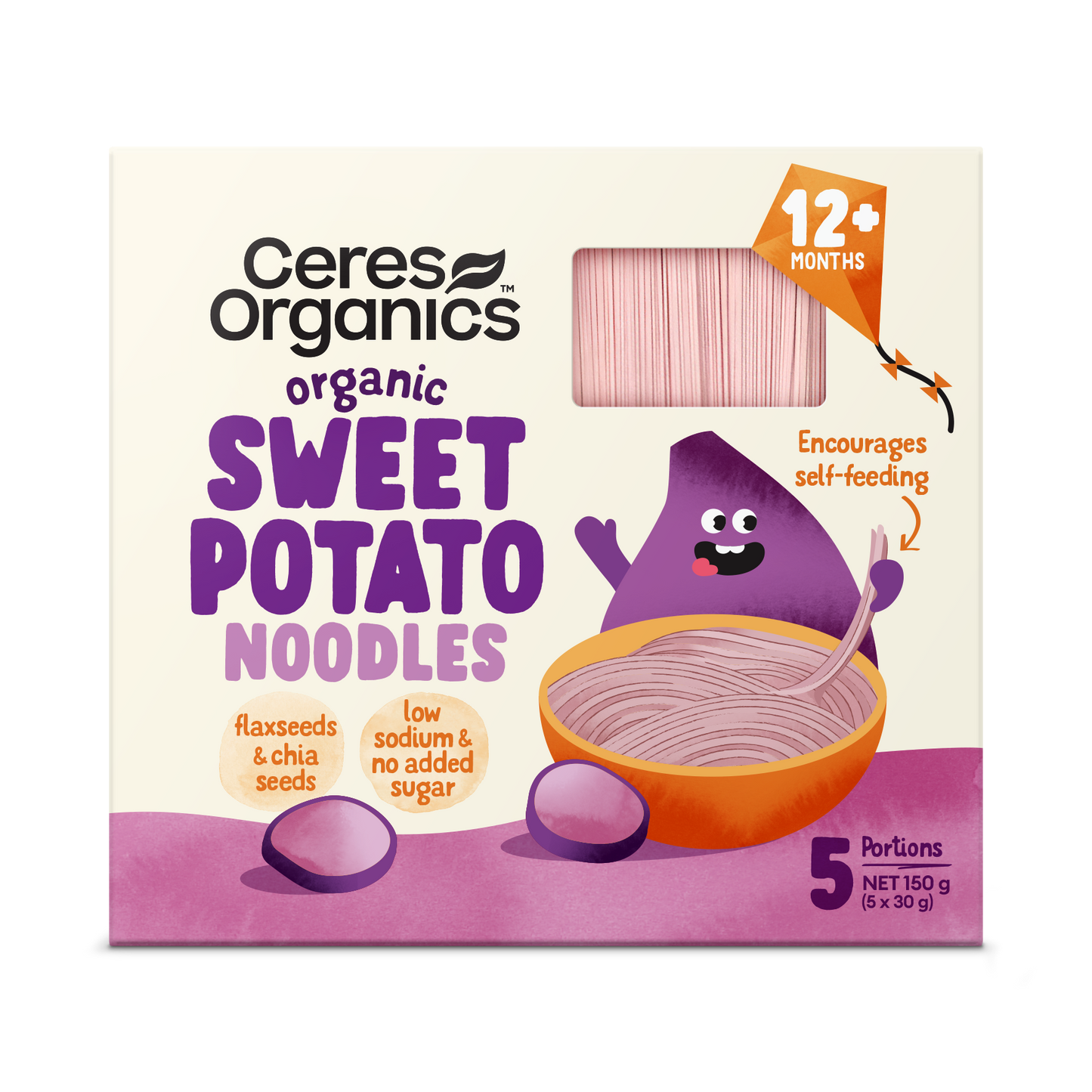 Organic Baby Vegetable Noodles, Sweet Potato - 150 g