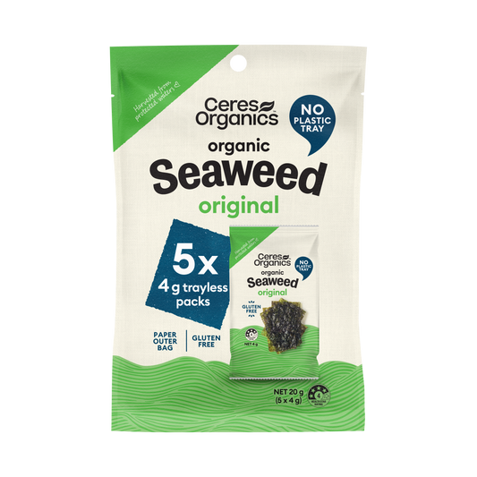 Organic Roasted Seaweed Snack Multipack, Original - 5x4g