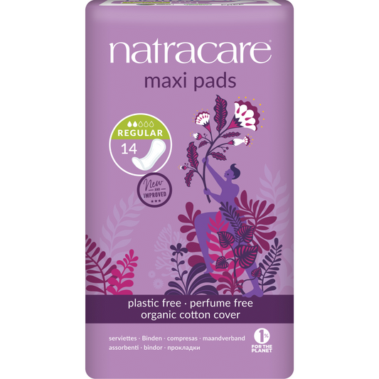 Natracare Regular Maxi Pads 14s - 14pk