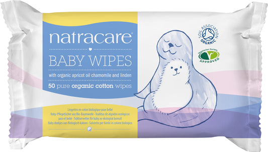 Natracare Baby Wipes 50s - 50pk