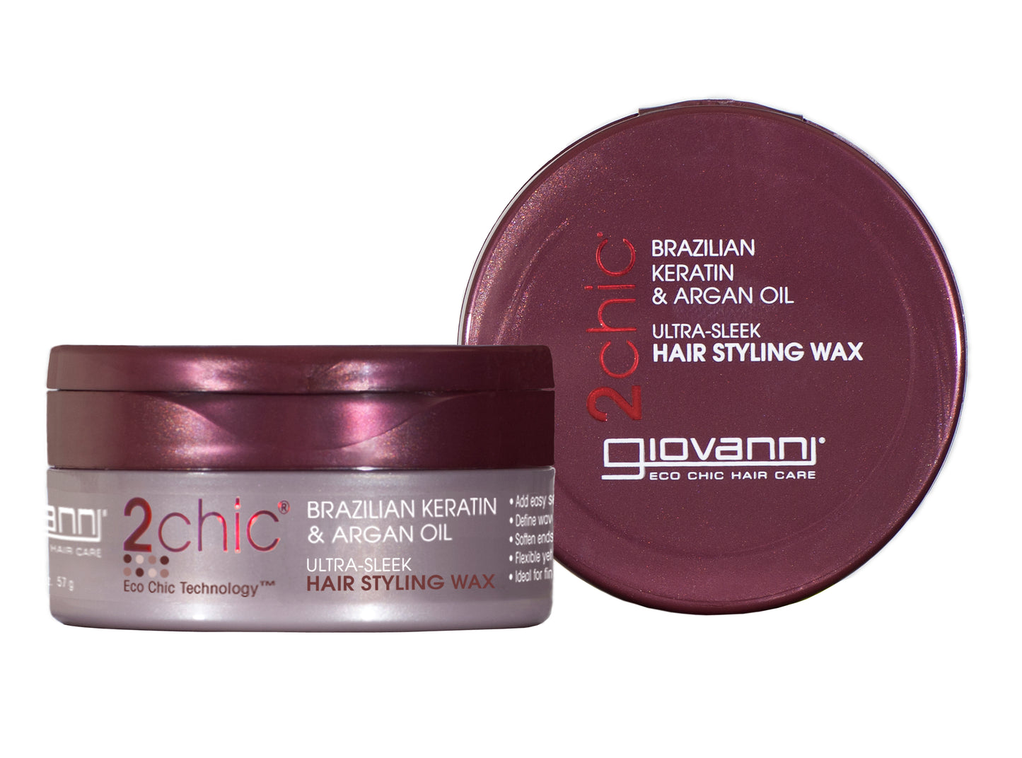 Giovanni 2chic Ultra Sleek Hair Styling Wax 57g - 57g
