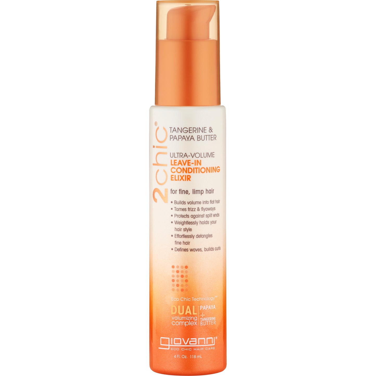 Giovanni 2chic Ultra Volume Leave In Conditioning & Styling Elixir 118ml - 118ml