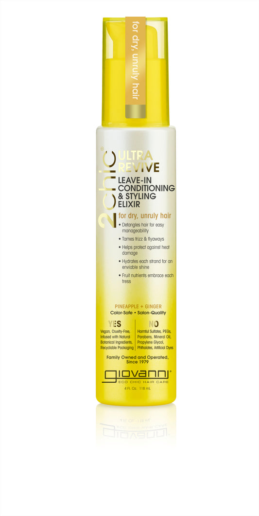 Giovanni 2Chic Ultra-Revive Leave-In Conditioning & Styling Elixir - 118ml