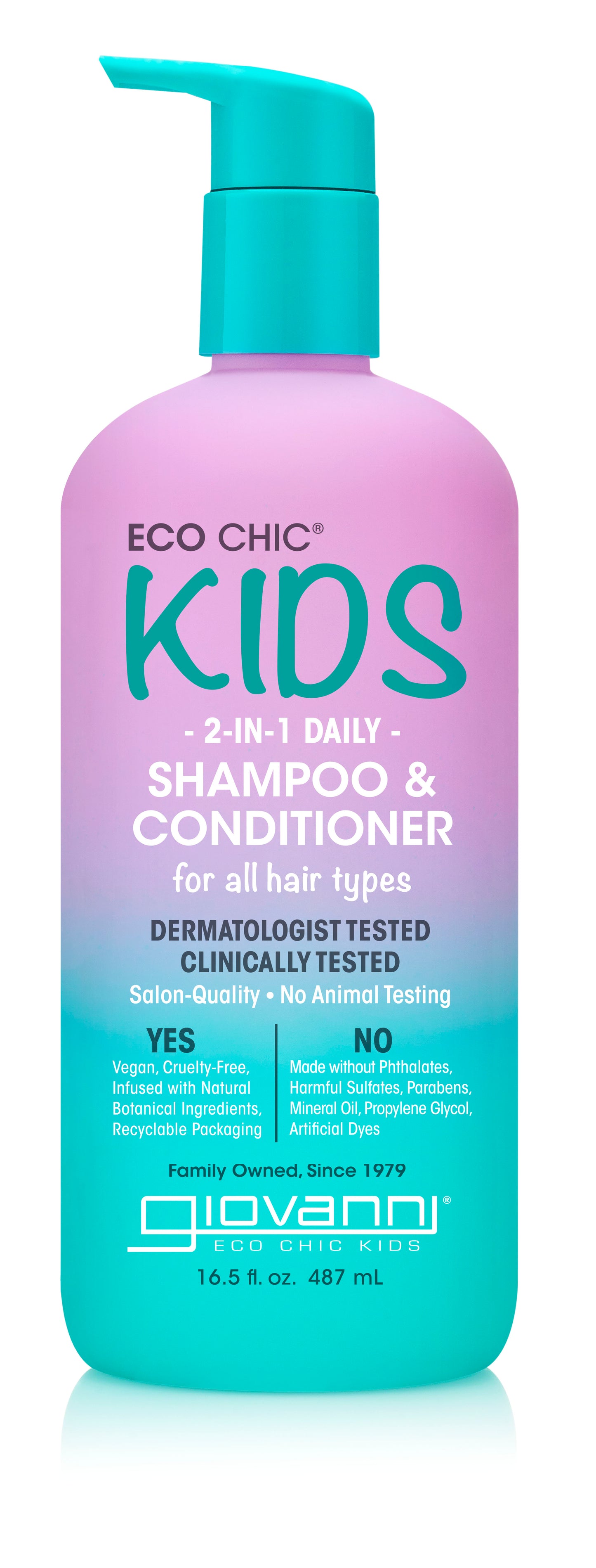 KIDS 2-IN-1 DAILY SHAMPOO & CONDITIONER 487ML - 487ml