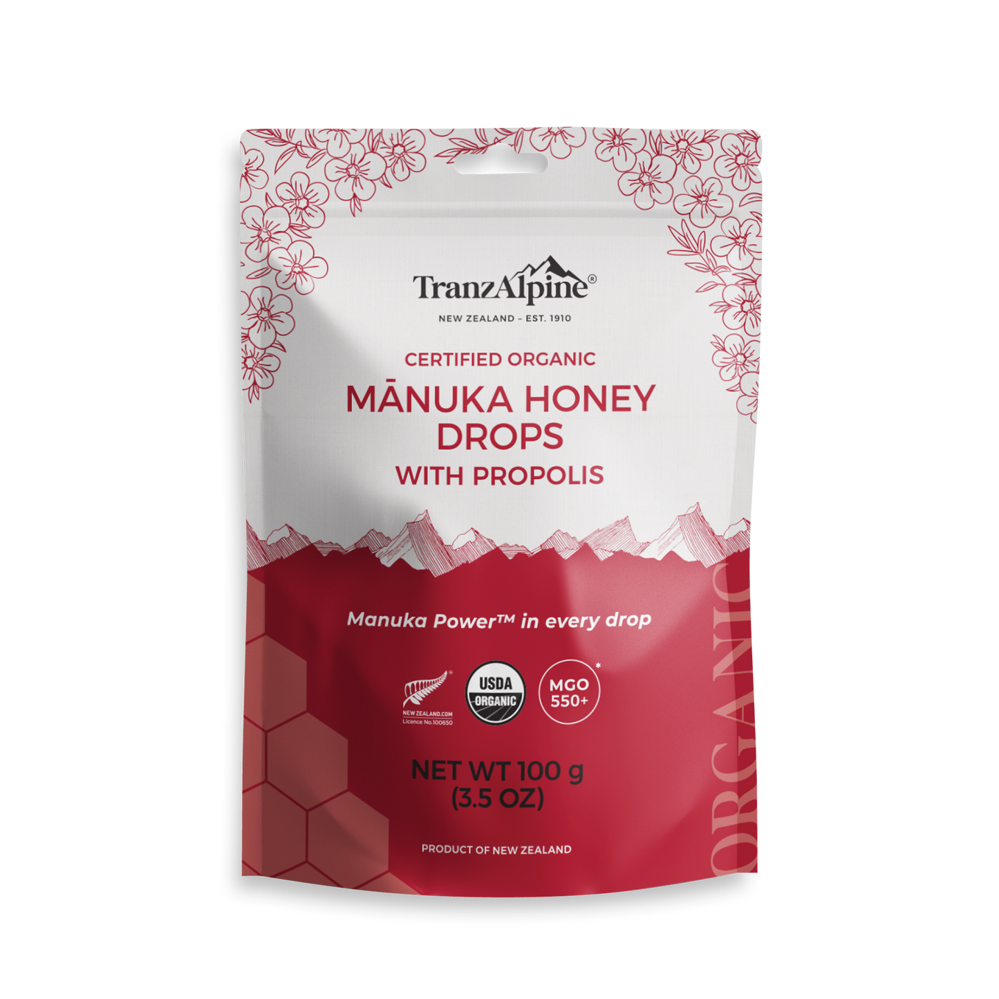 Organic Manuka Honey Drops - 100g