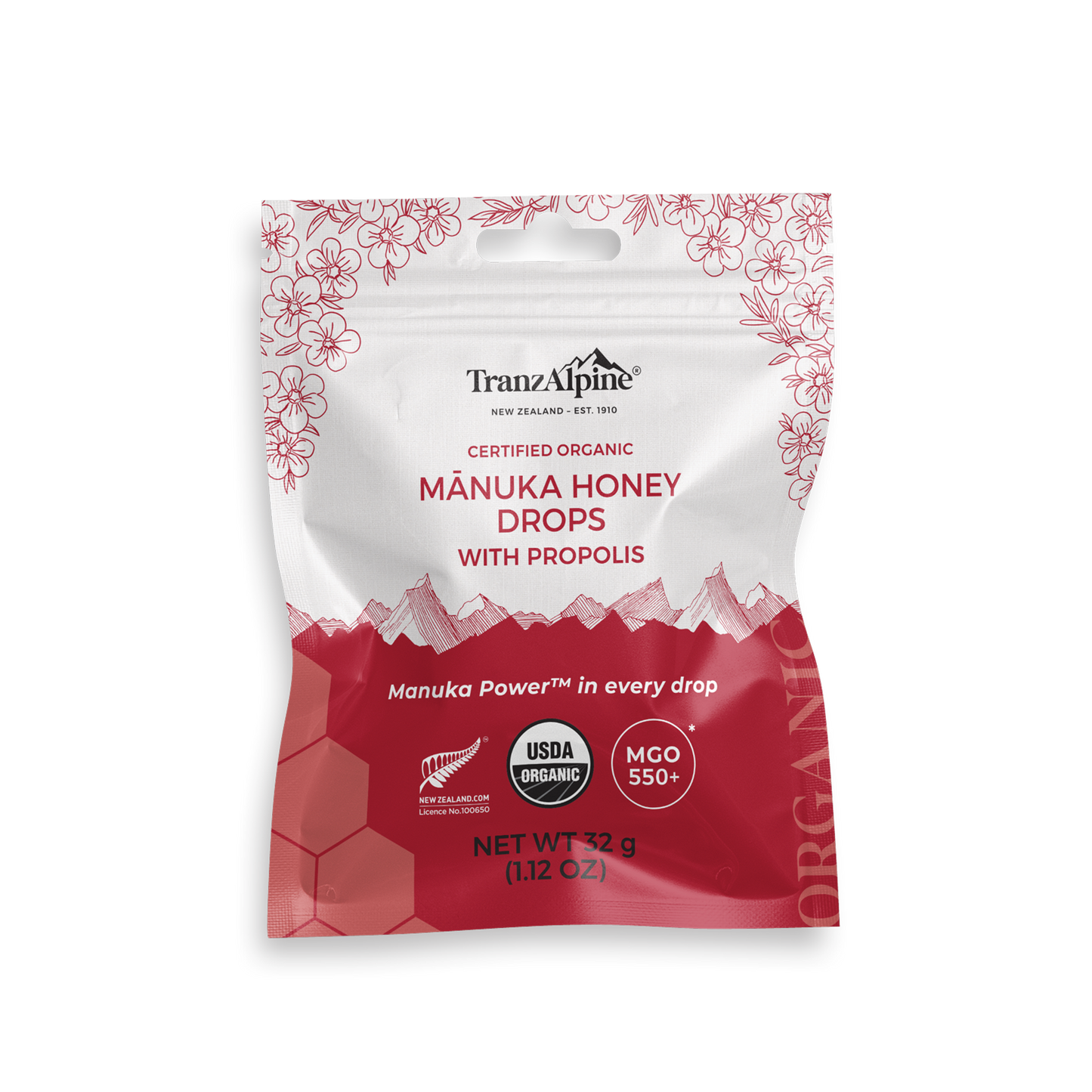 Organic Manuka Honey Drops - 32g