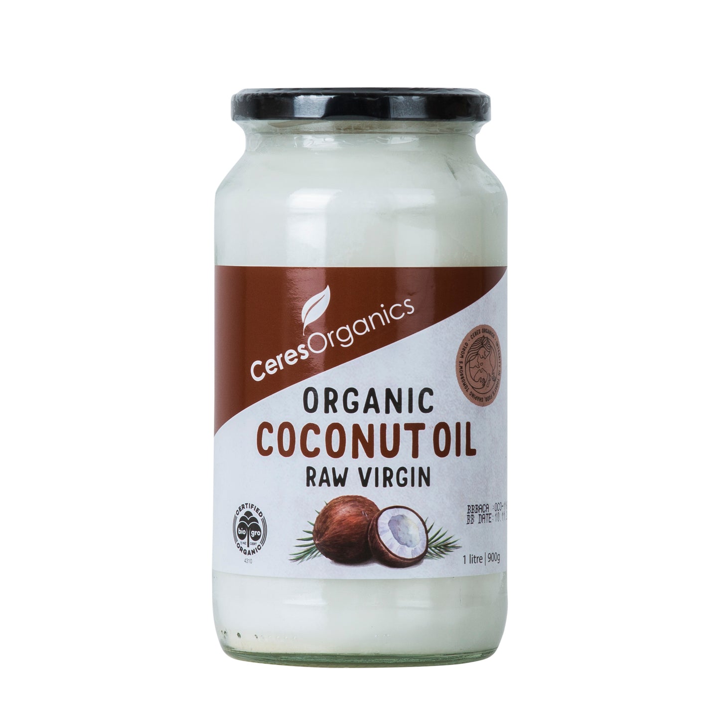 Coconut Oil Virgin Raw Organic - 1lt