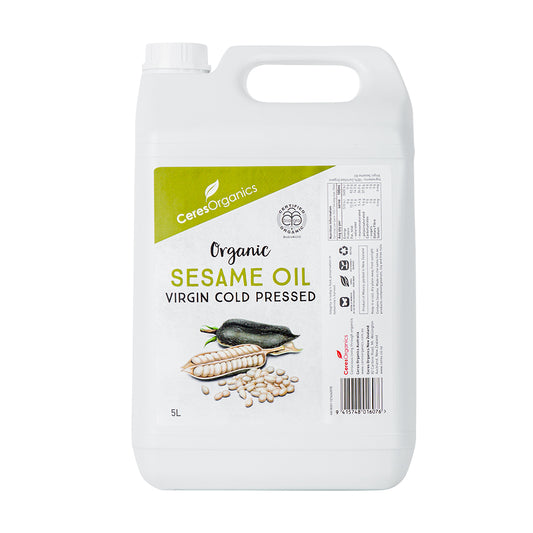 Sesame Oil Virgin Cold Pressed Organic - 5lt