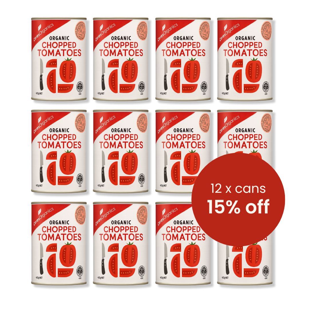 Organic Tomatoes, Chopped - CASE 12x 400g