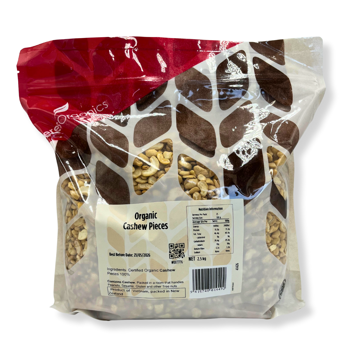 Cashew Nut Pieces Organic - 2.5kg
