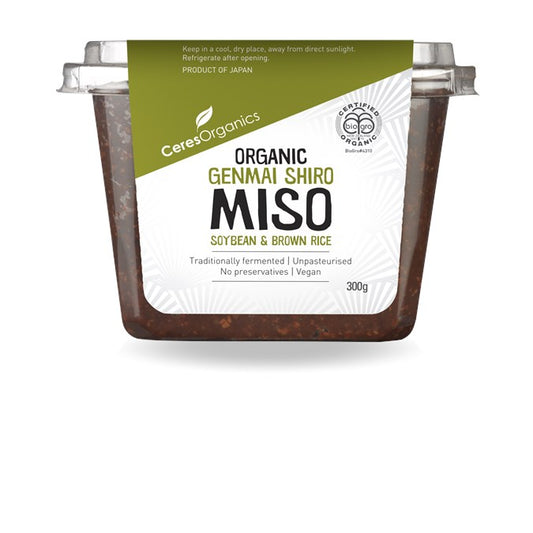 12500 - Organic Brown Rice Unpasterised White Miso (Genmai Shiro) - 300g